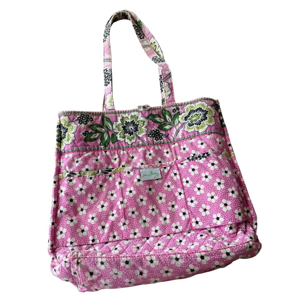 Vera Bradley Bag Pink Floral Paisley Crossbody Purse Zipper Closure Priscilla